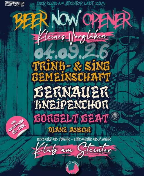 Beer Now Open - Kleines Vorglühen