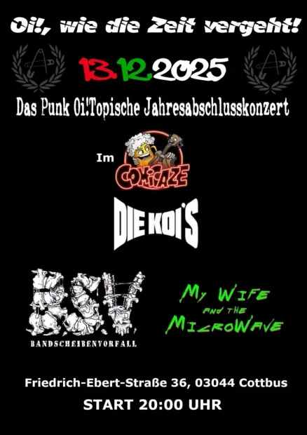 Das Punk Oi!Topische Jahresabschlusskonzert