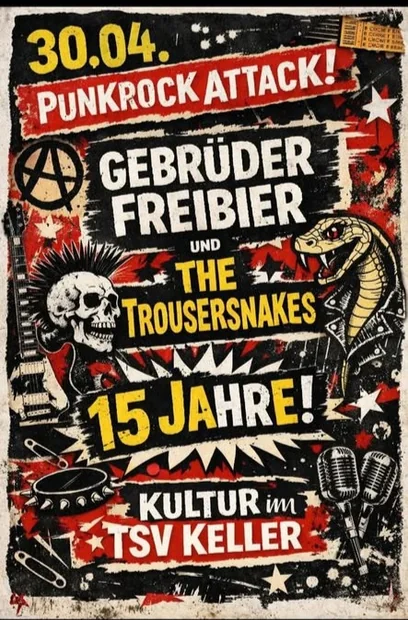 Punkrock Attack: 15 Jahre Kultur im TSV Keller